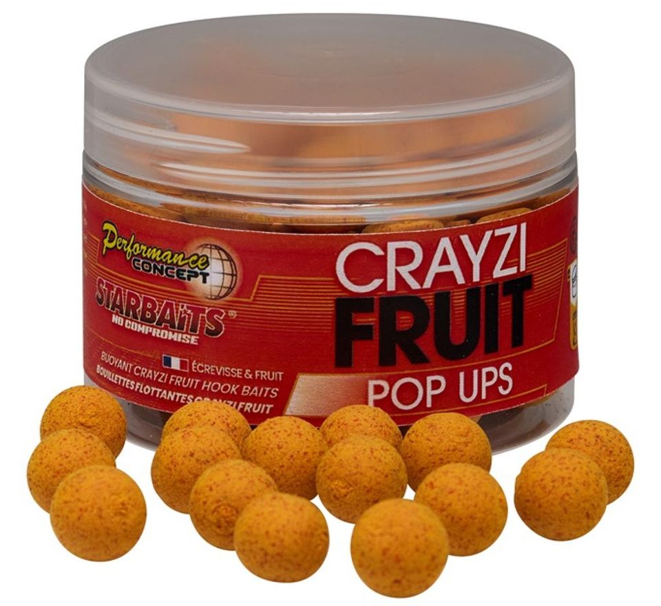 Starbaits Plovoucí boilies Pop Up Crayzi Fruit 50g