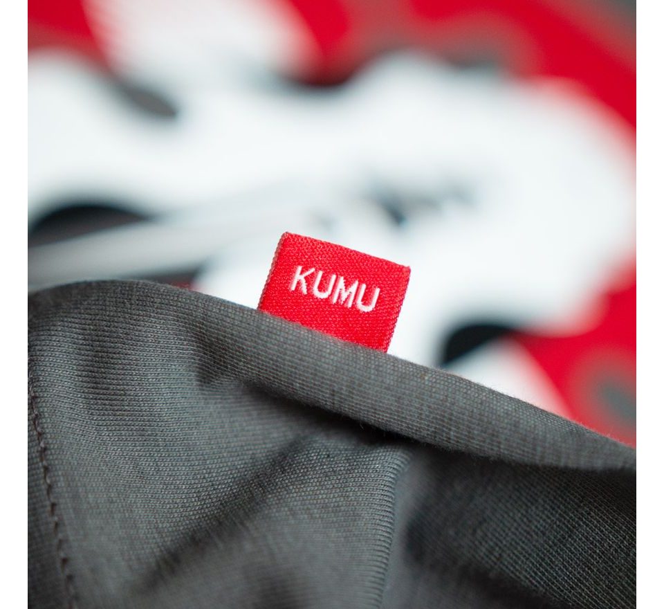 KUMU Tričko Rising Sun šedé