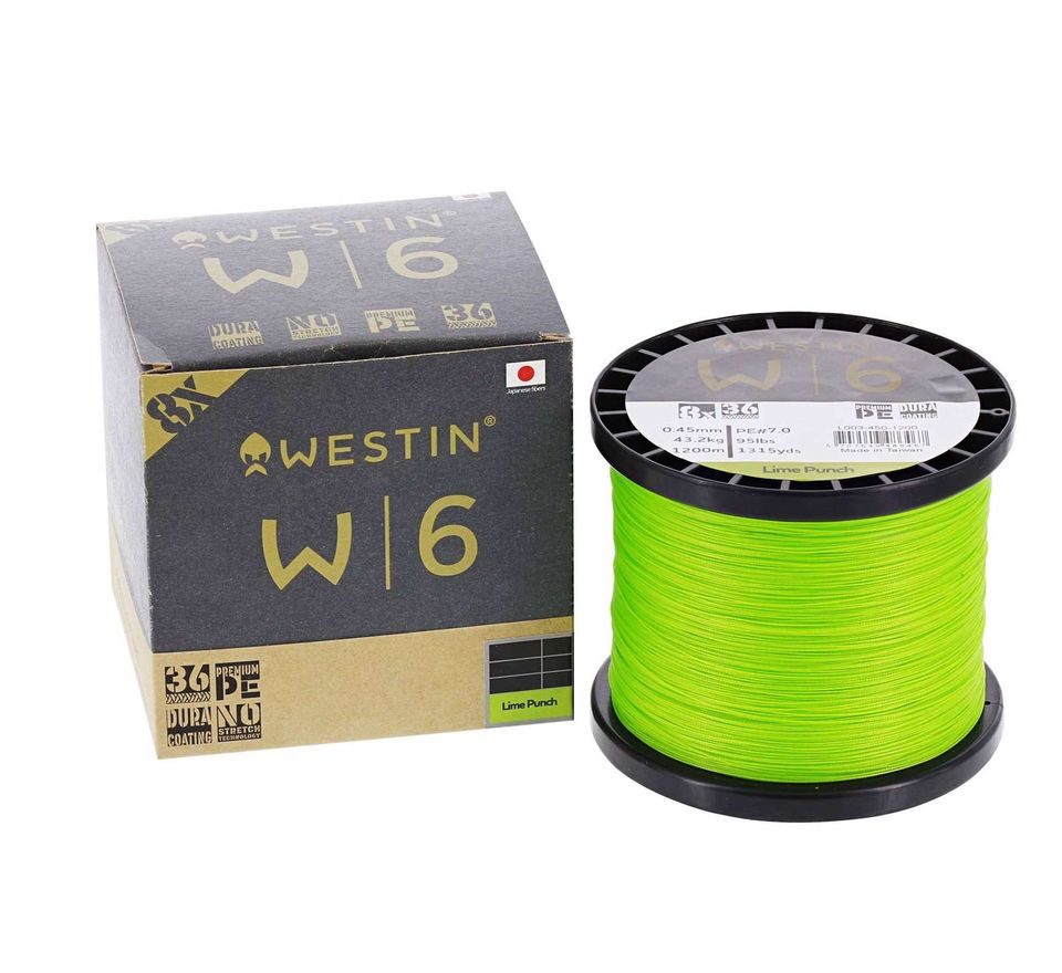 Westin Šnúra W6 8 Braid Lime Punch 300m