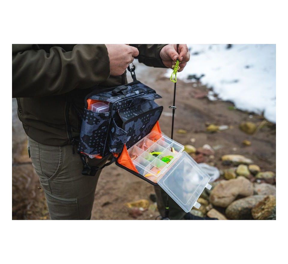 Giants fishing Akční set Vláčecí ledvinka Spinning Waist/Leg Bag + vláčecí taška Small