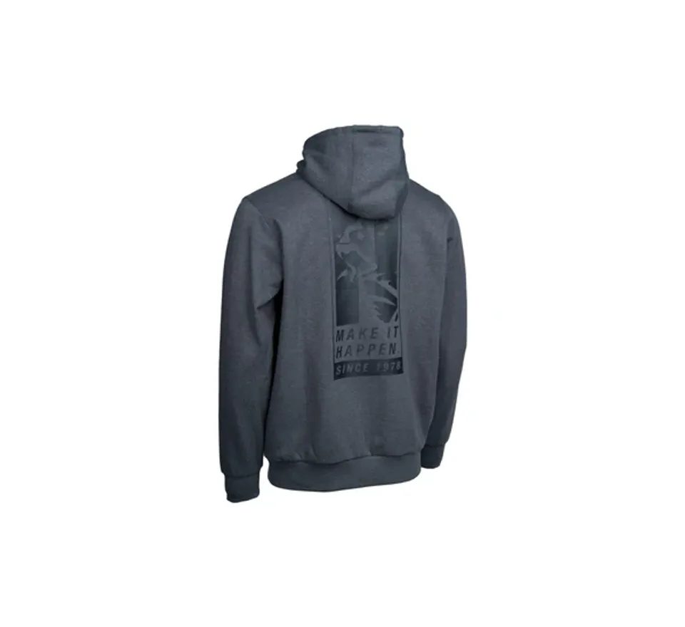 Nash Mikina Make It Happen Since 1978 Hoody Grey Marl