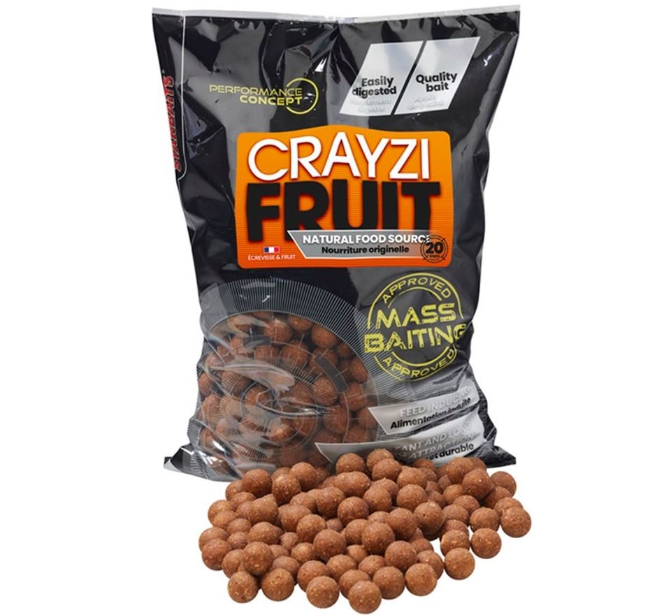 Starbaits Mass Baiting Boilies Crayzi Fruit 3kg