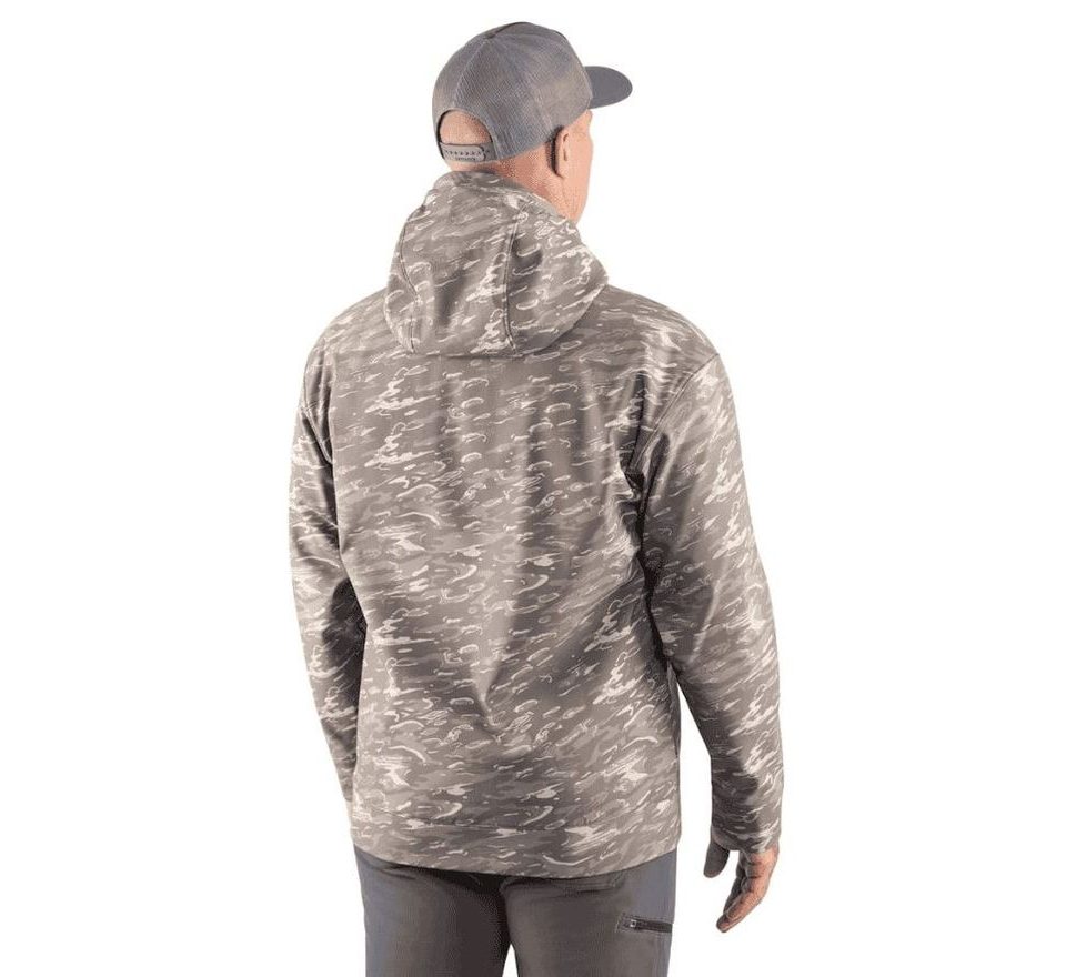 Grundéns Mikina Kryall Hoodie Stone Liquid Camo