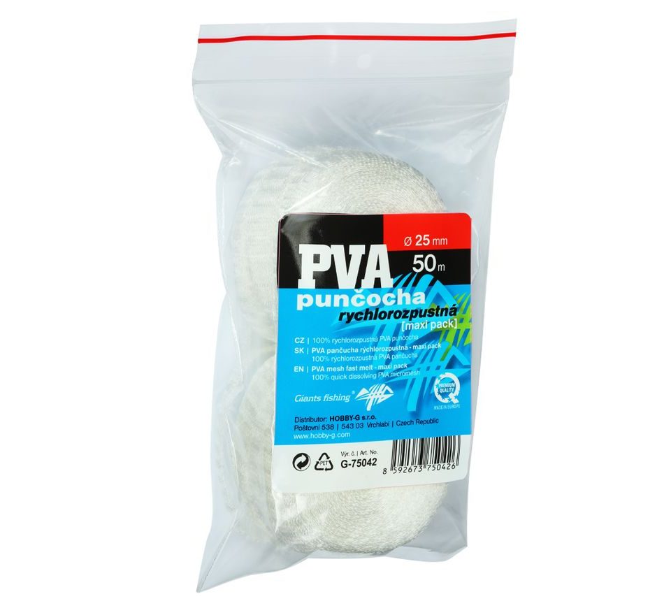 Giants fishing PVA náhradní punčocha Mesh Fast Melt Refill 25mm/50m ( maxi pack )