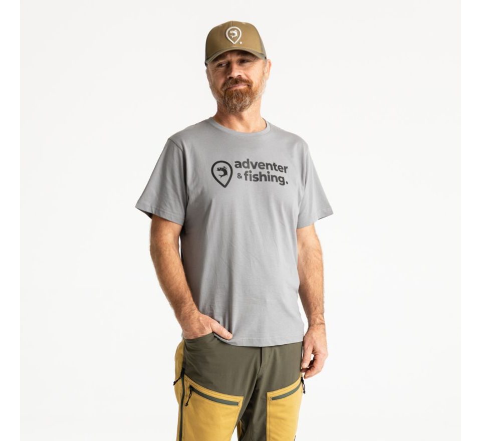 Adventer & fishing Tričko krátký rukáv Steel