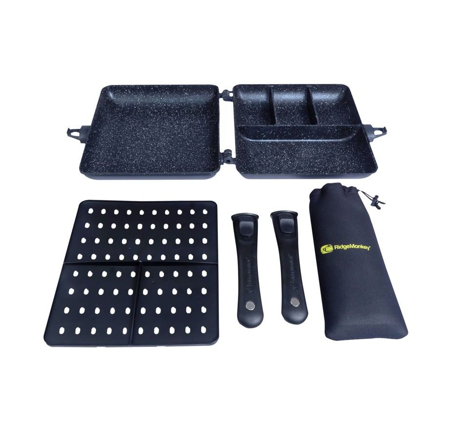 RidgeMonkey Pánev Connect Combi & Steamer XXL Granite Edition