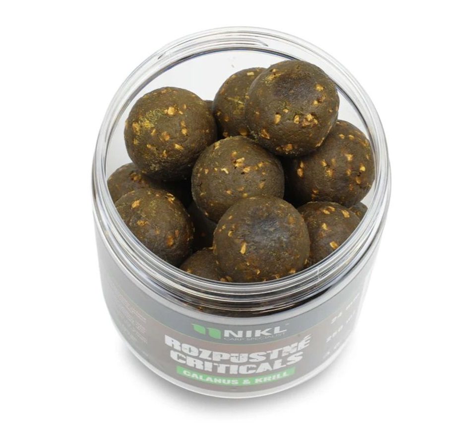 Nikl Rozpustné Criticals boilie Calanus & Krill 250ml