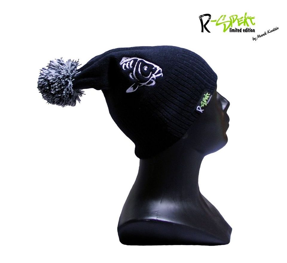 R-Spekt Dětský kulich PomPom Duo beanie limited edition tm.modrý