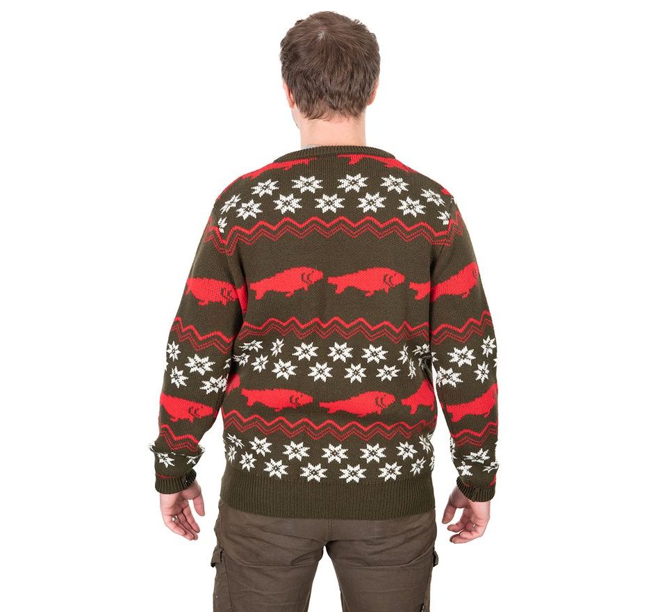 Fox Sveter Xmas Jumper