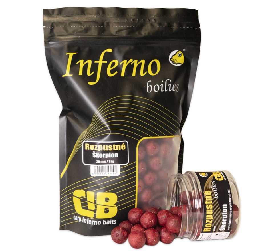 Carp Inferno Rozpustné Boilies Hot Line Škorpion