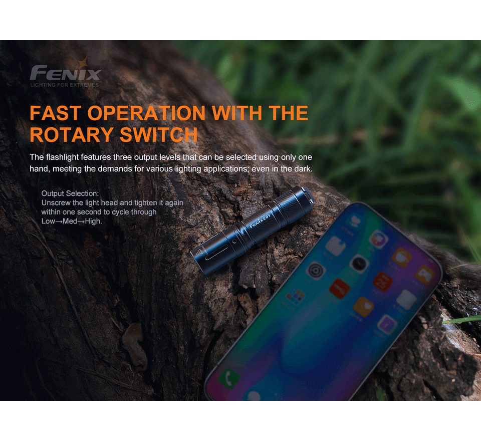 Fenix Baterka E01 V2.0 černá