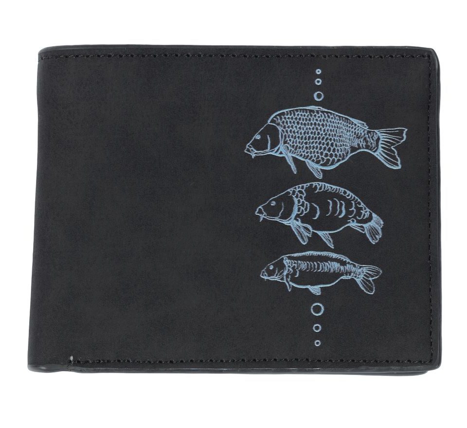 Giants fishing Peněženka tři kapři Black Wallet Three Carps černá