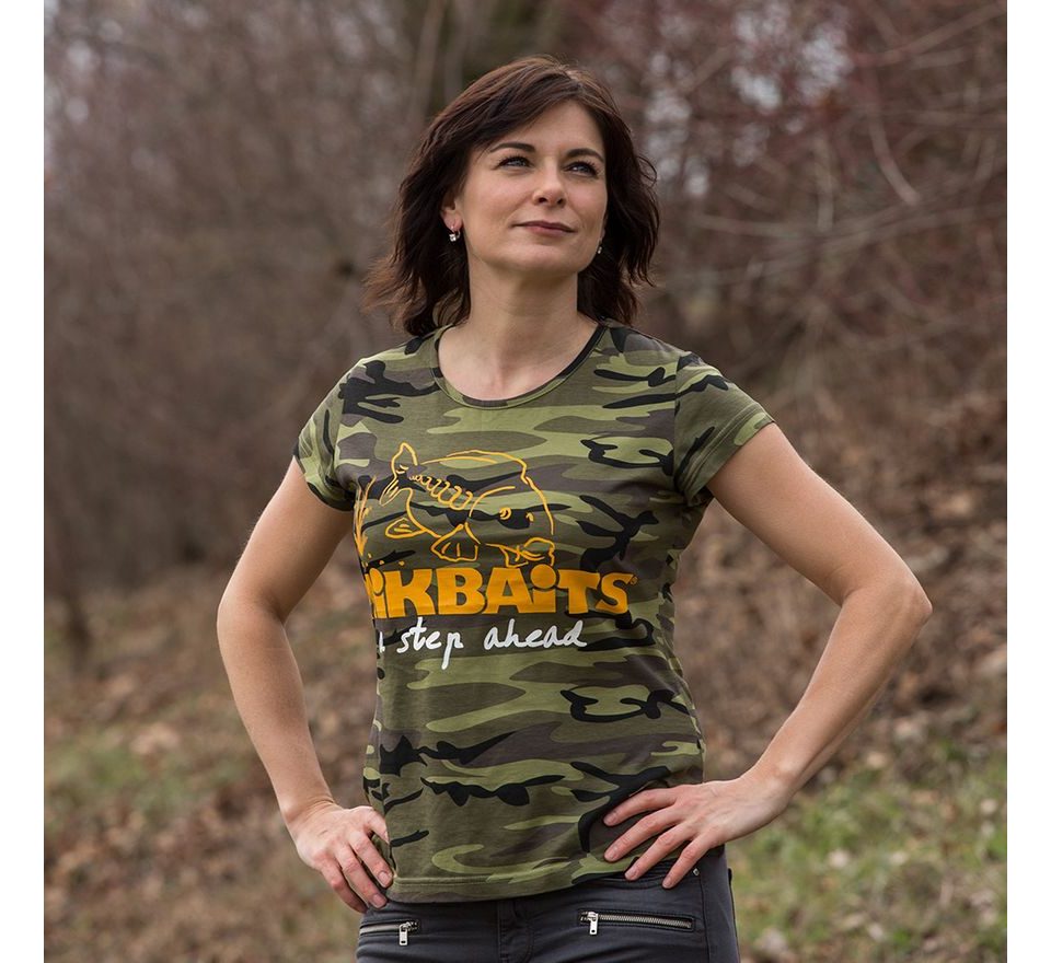 Mikbaits Dámské tričko camou Ladies team