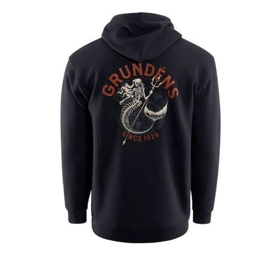 Grundéns Mikina Displacement DWR Hoodie Dead Reckoning Black