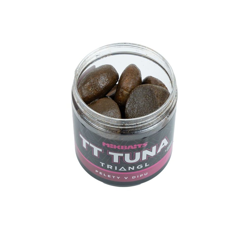 Mikbaits Pelety v dipu TT Tuna Triangl 30mm 250ml