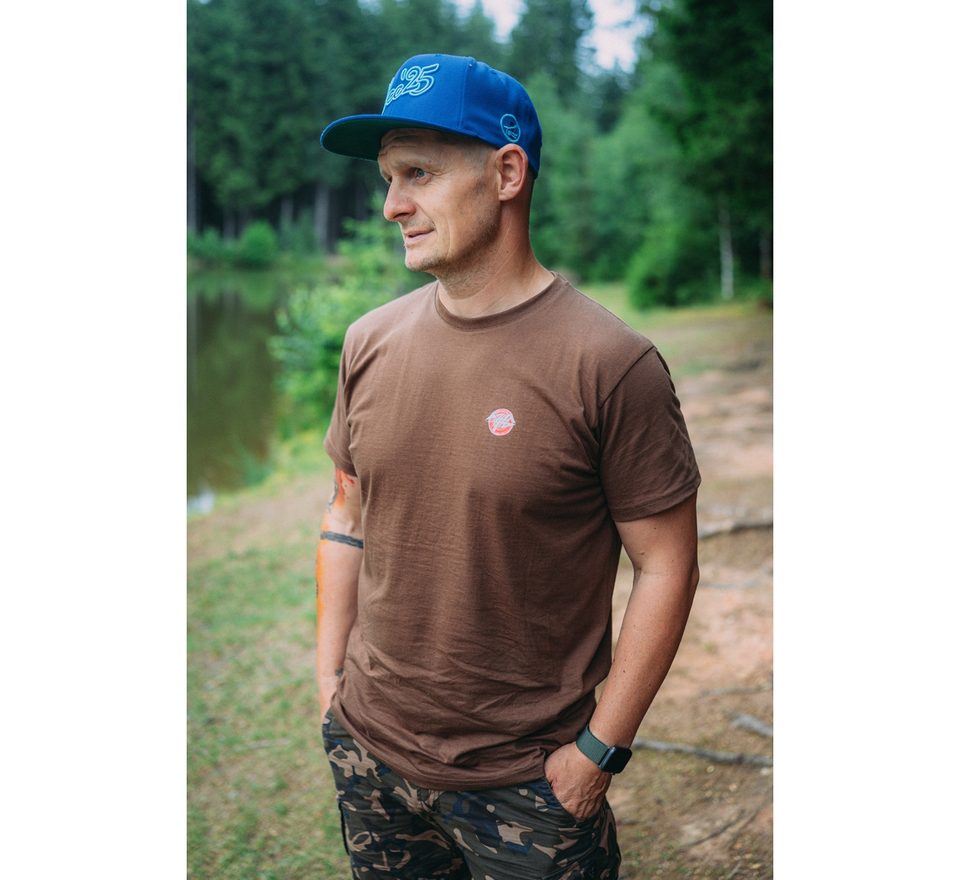 Giants fishing Tričko pánské hnědé Rak