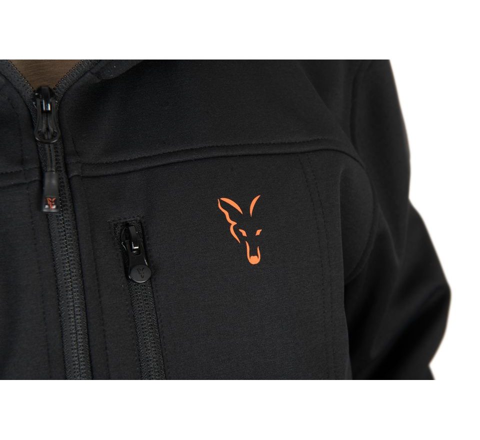 Fox Bunda Collection Soft Shell Jacket Black & Orange