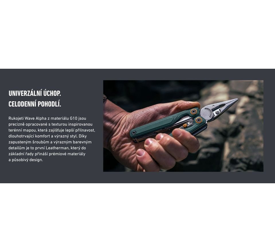 Leatherman Multitool Wave Alpha Bundle - Obsidian + Bitkit black