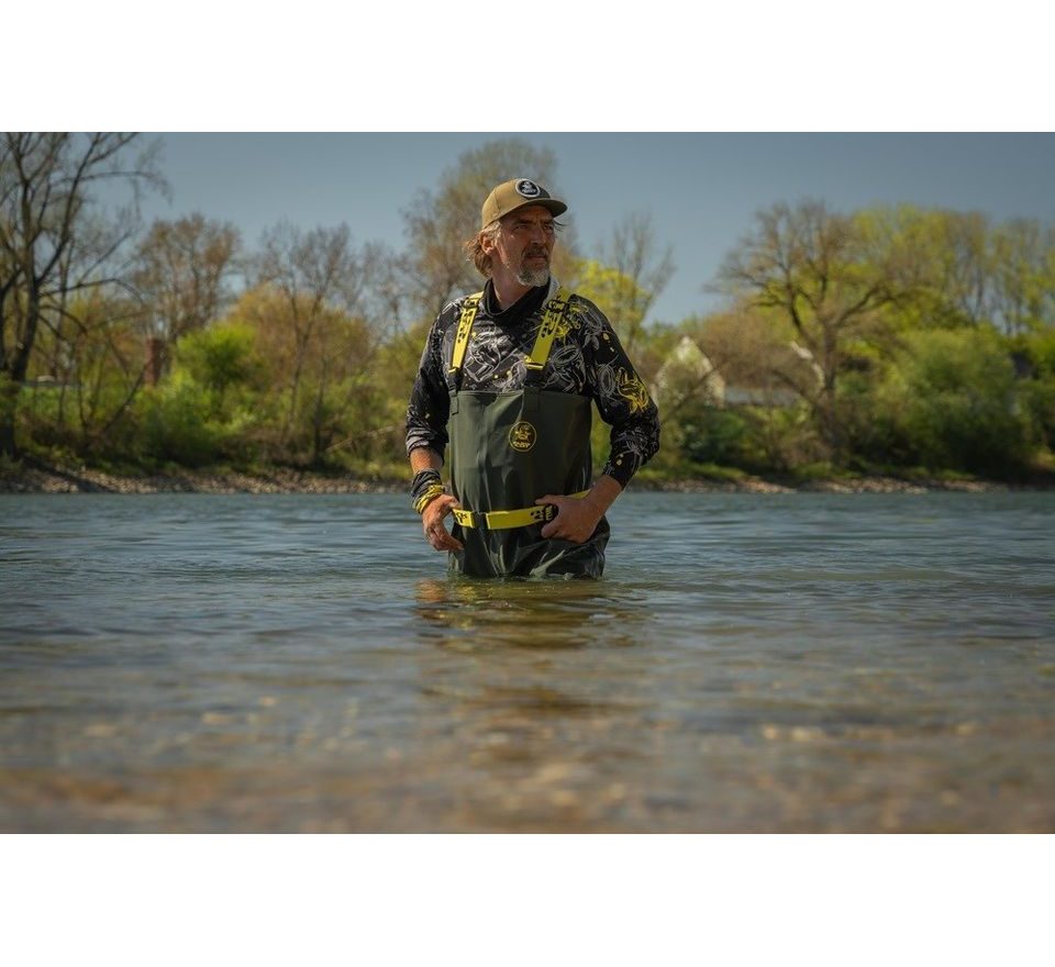 Black Cat Prsačky Green Booted Waders