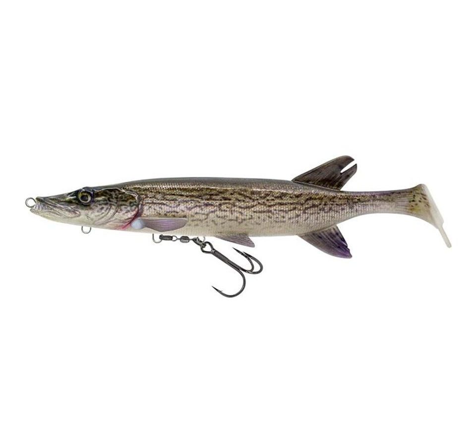 Savage Gear Gumová nástraha 3D Pike Shad Slow Sinking White Pike
