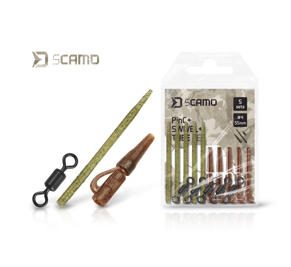 Delphin Set sCAMO PinC + Swivel + Tube 5 setů