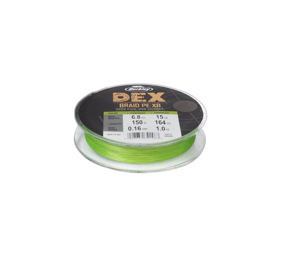 Berkley Šňůra DEX Braid x8 Chartreuse 150m