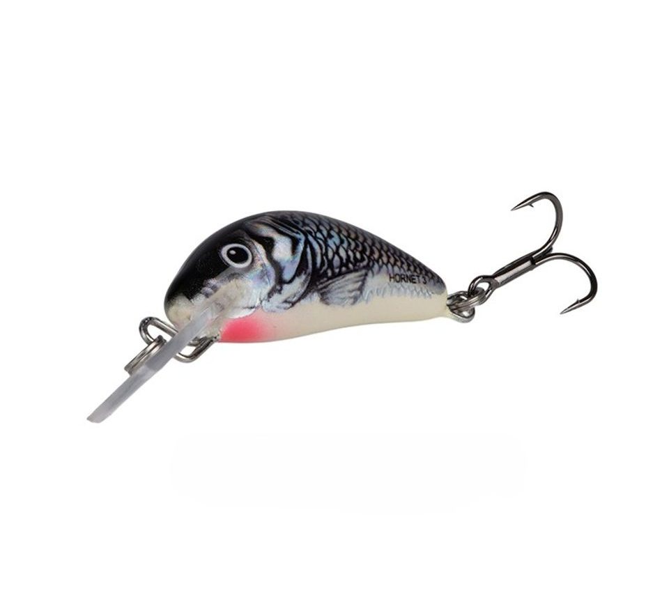 Salmo Wobler Hornet Sinking Holographic Grey Shiner