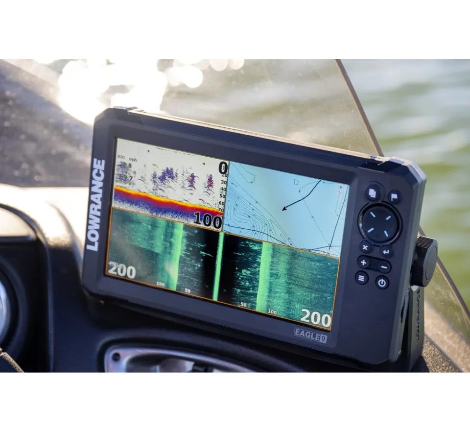 Lowrance Echolot Eagle 9 se sondou Tripleshot HD + baterie + nabíječka ZDARMA