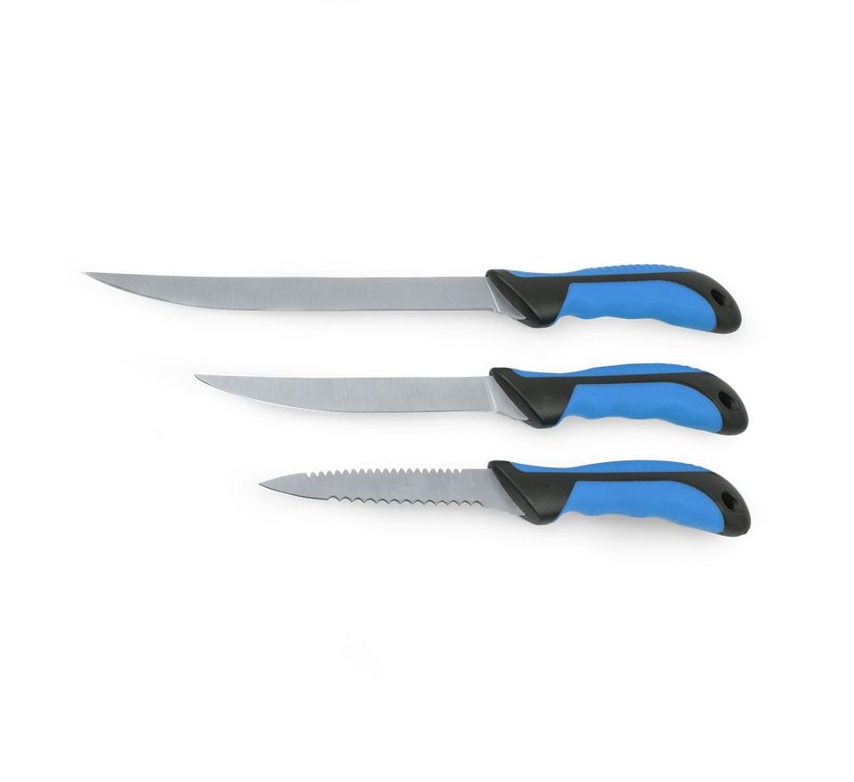 Zebco Sada Filetovacích Nožů + Nůžky Fish Filleting Knife Set