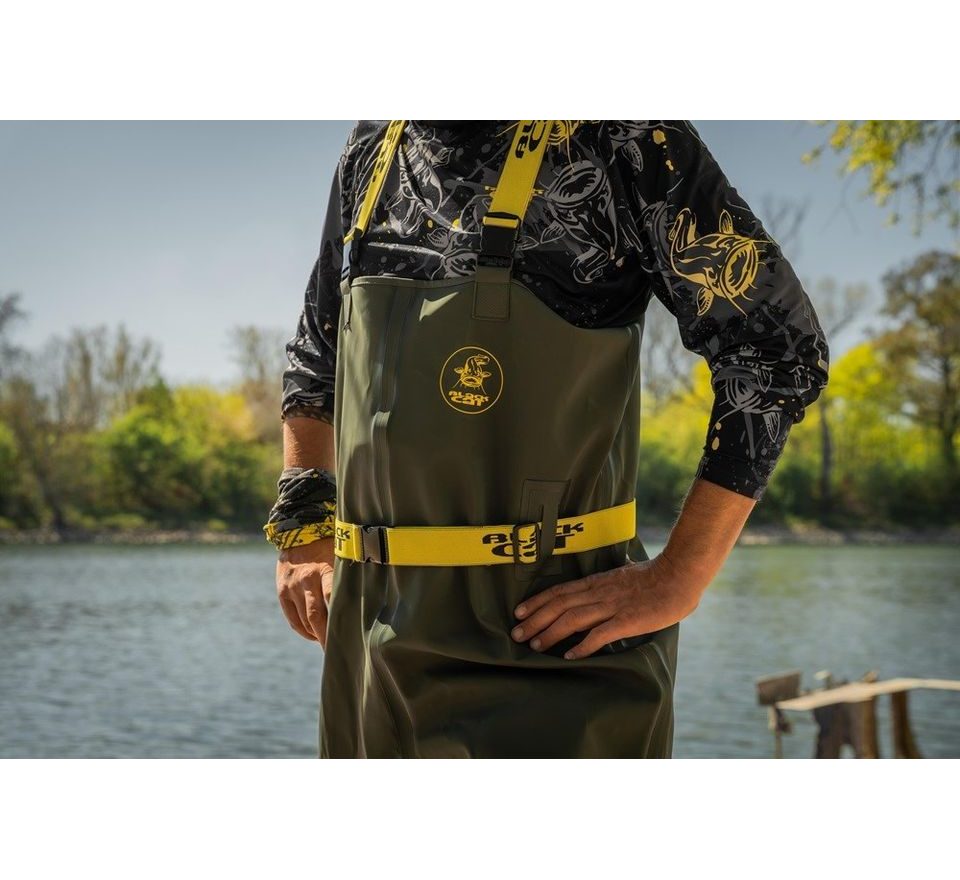 Black Cat Prsačky Green Booted Waders