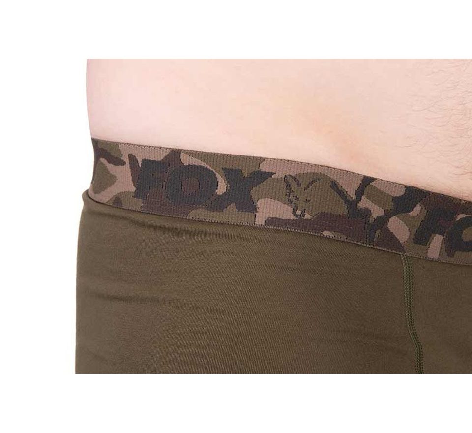 Fox Trenky Boxer Shorts Khaki/Čierne 2ks