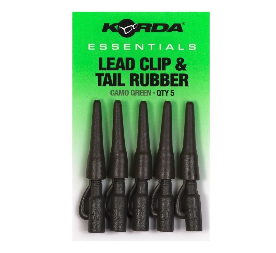 Korda Závesky Essentials Lead Clips & Tail Rubbers 5ks