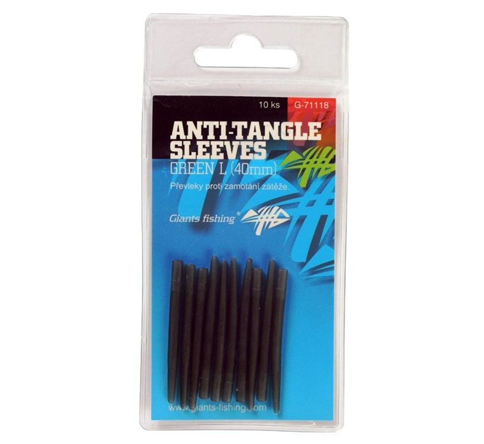 Giants Fishing Převleky proti zamotání Anti-Tangle Sleeves Green L 40mm 10ks