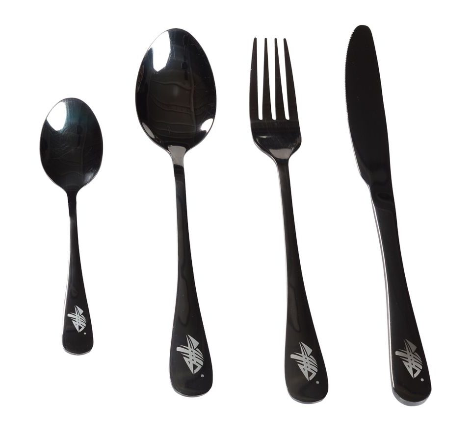 Giants Fishing Sada příborů černý nerez Cutlery SS 410 ( 4pc - set )