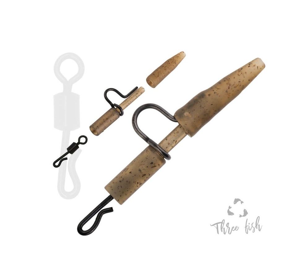 Zfish Závěska Heavy Duty Clip & Tail Rubber + QC