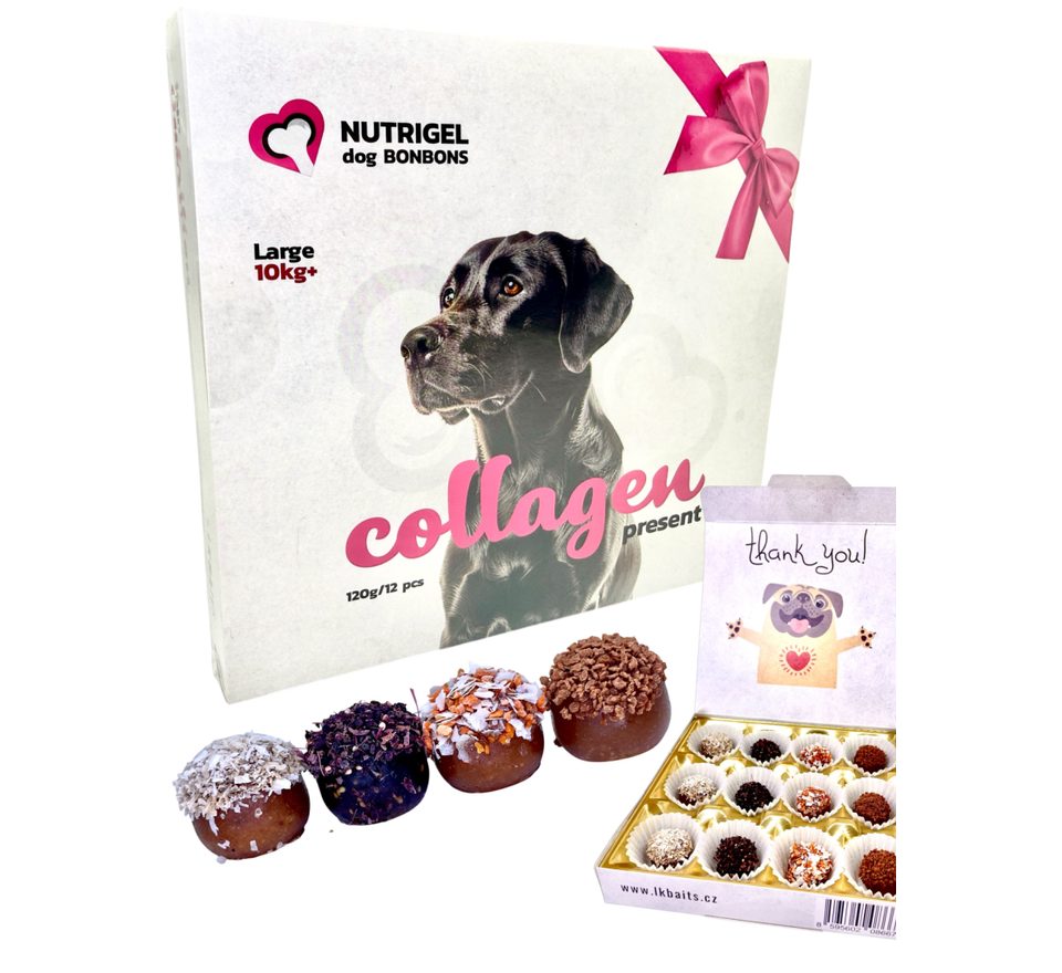 LK Baits Pet Kolagenová bonboinéra Nutrigel Collagen Bonbons pro větší psy 130g