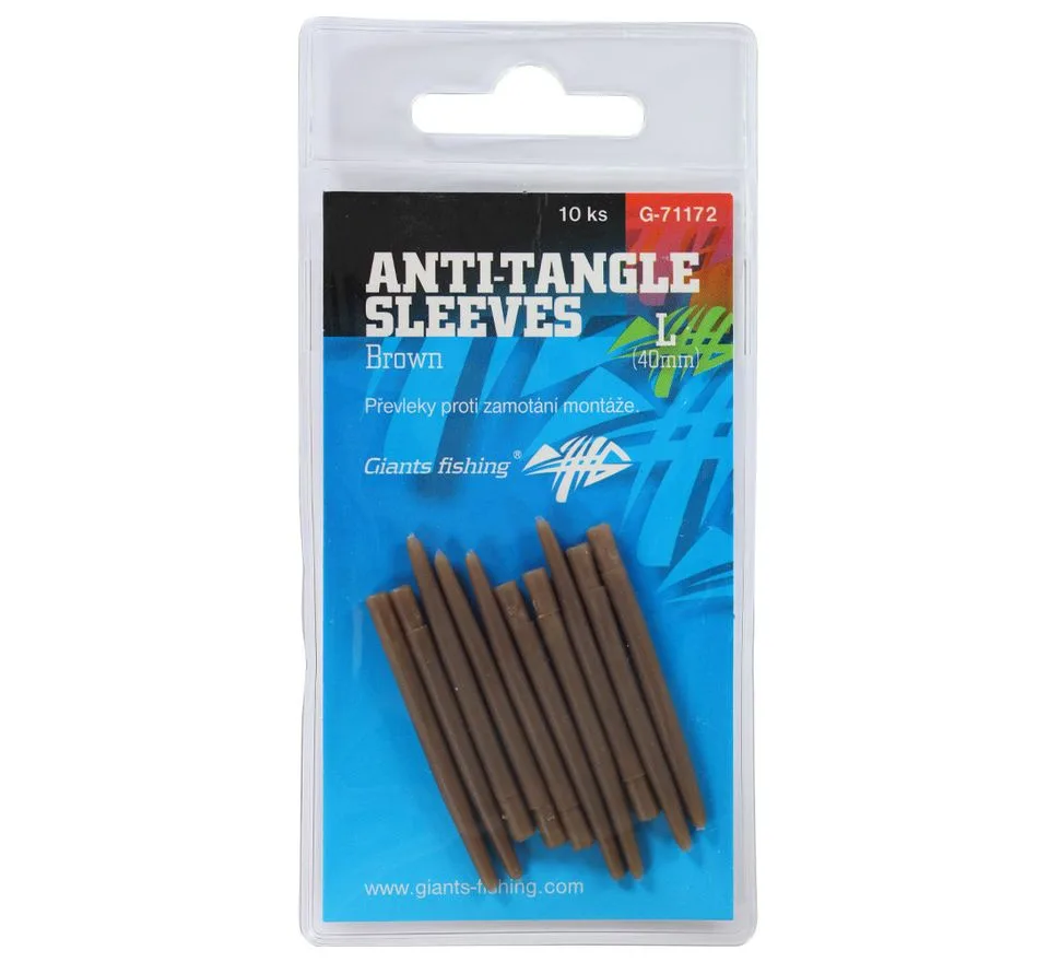 Giants Fishing Převleky proti zamotání Anti-Tangle Sleeves Brown 10ks
