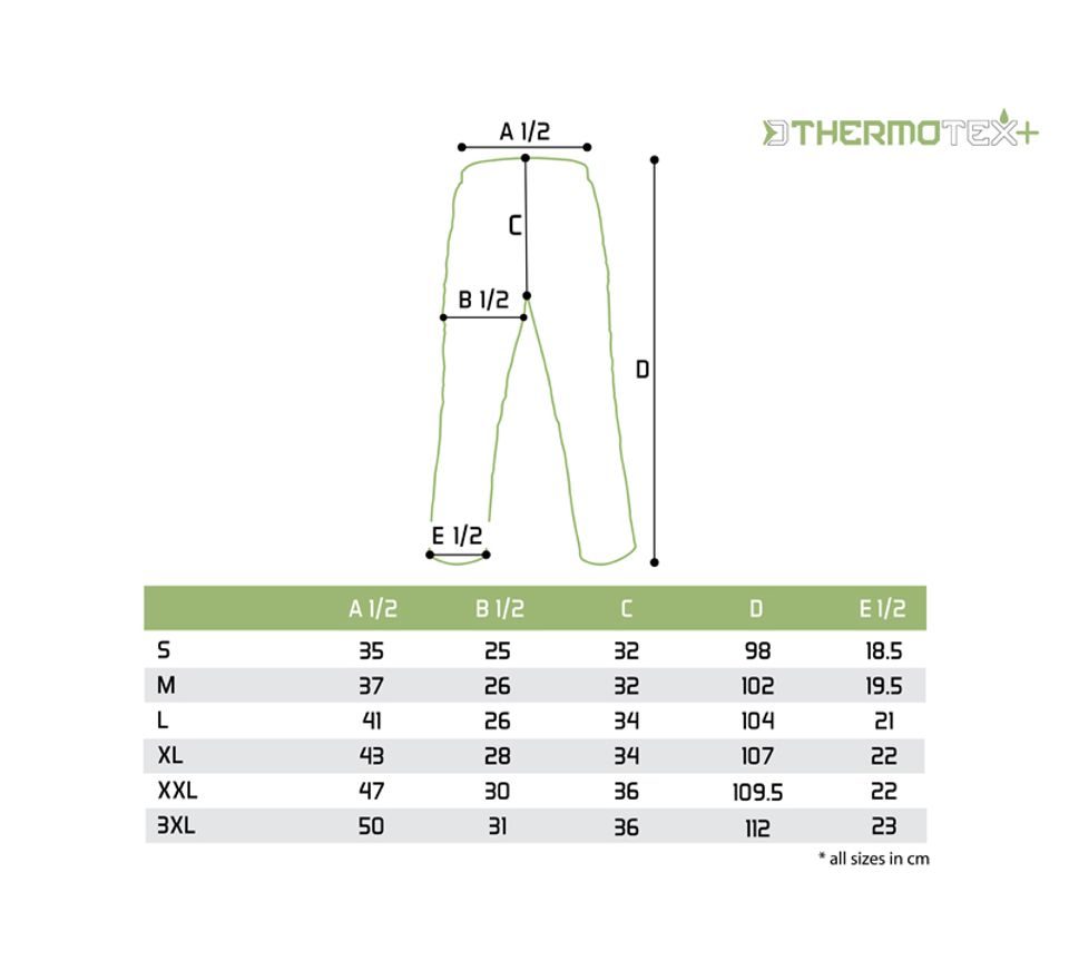 Delphin Outdoorové kalhoty ThermoTEX Plus+