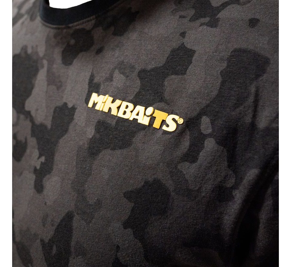 Mikbaits Tričko Black camou