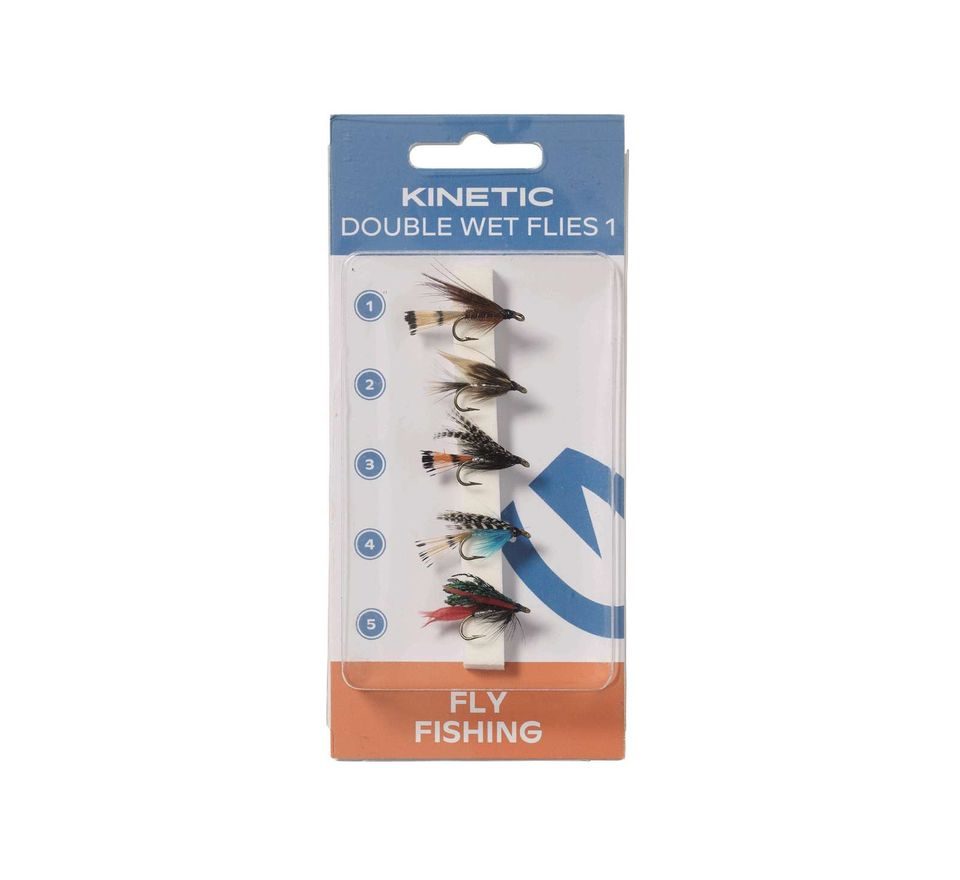 Kinetic Nympfy Wet Flies Dubble Hook 1 5pcs