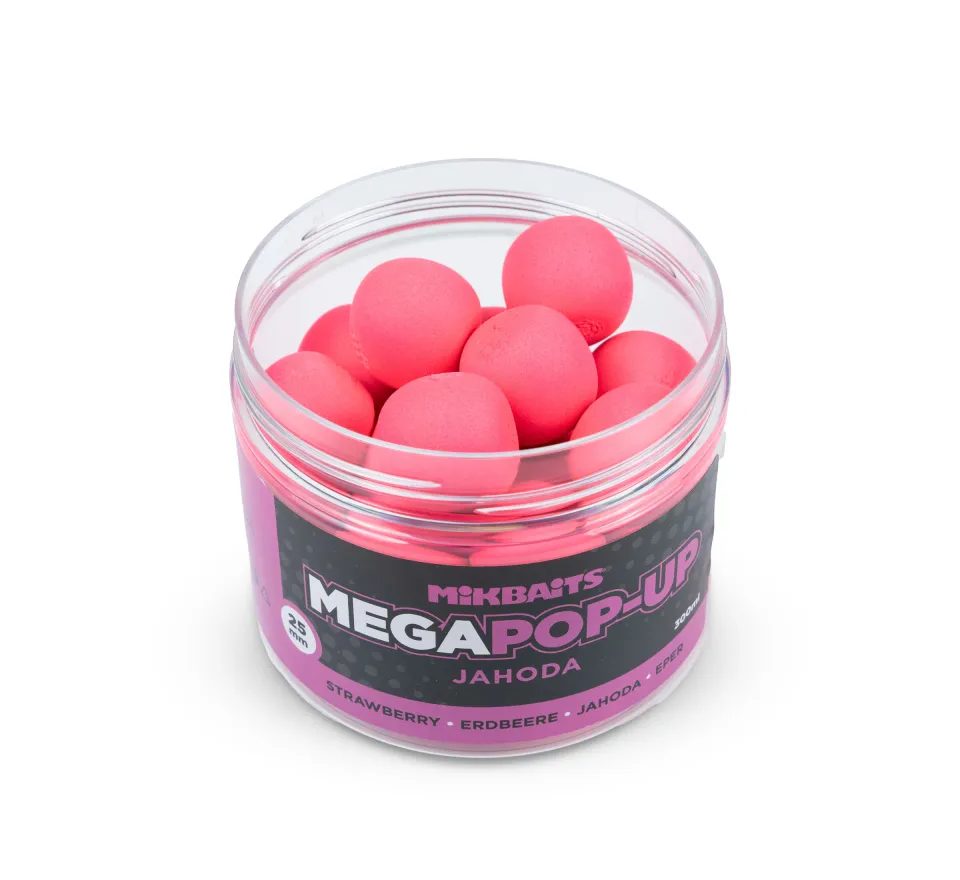 Mikbaits Plávajúce boilies Mega fluo pop-up 300ml