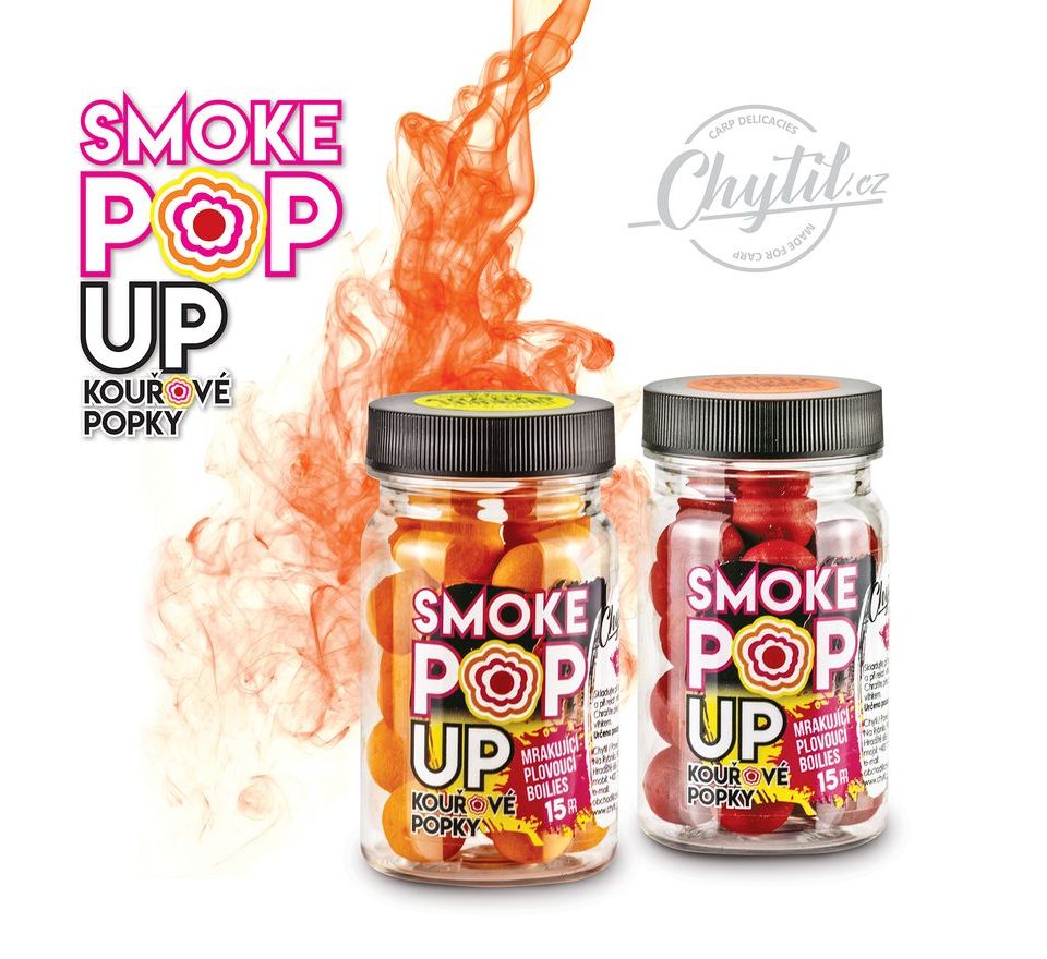 Chytil Plávajúce dymové boilies Smoke Pop-Up 15mm 35g