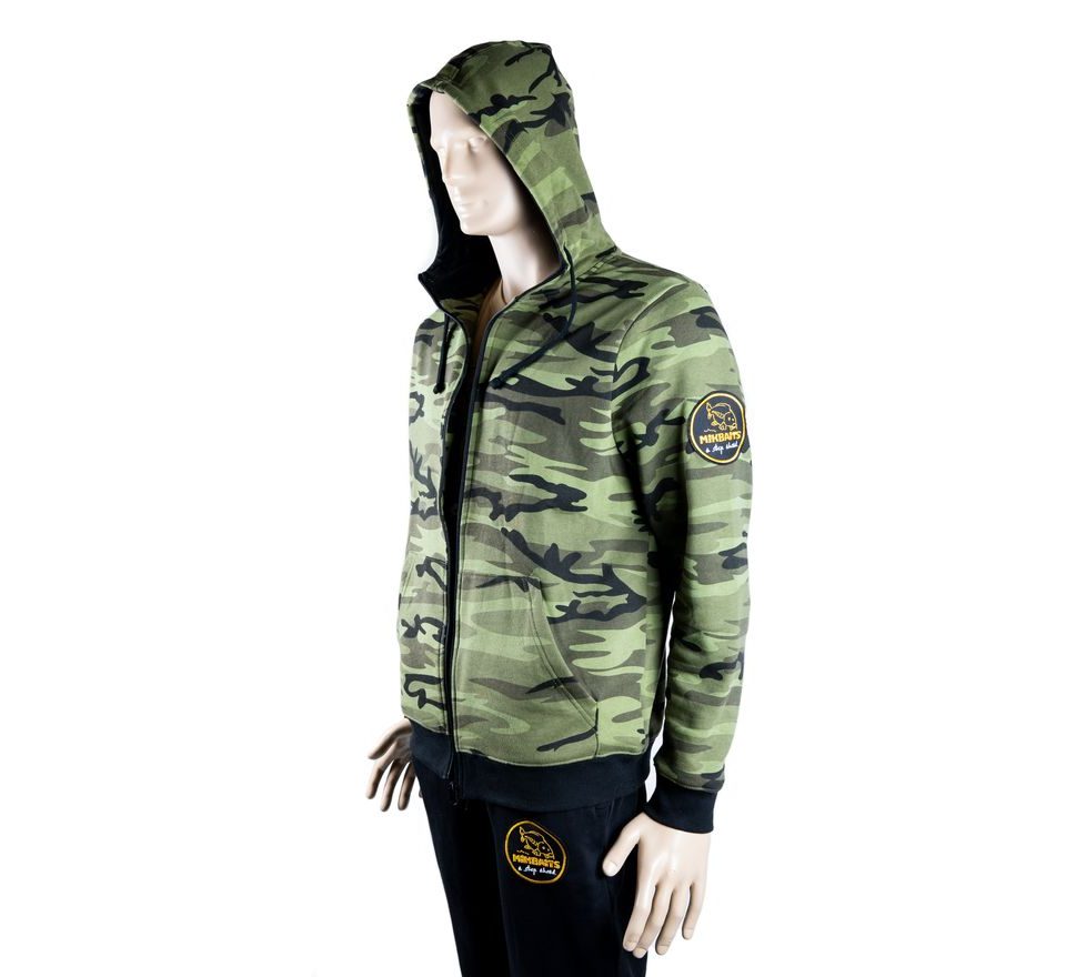 Mikbaits Mikina Zip up camou