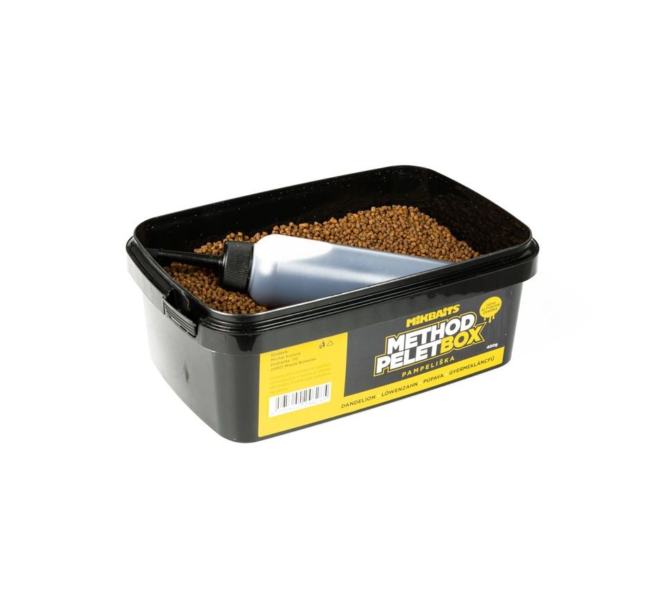 Mikbaits Method pelet box 400g + 120ml Activator