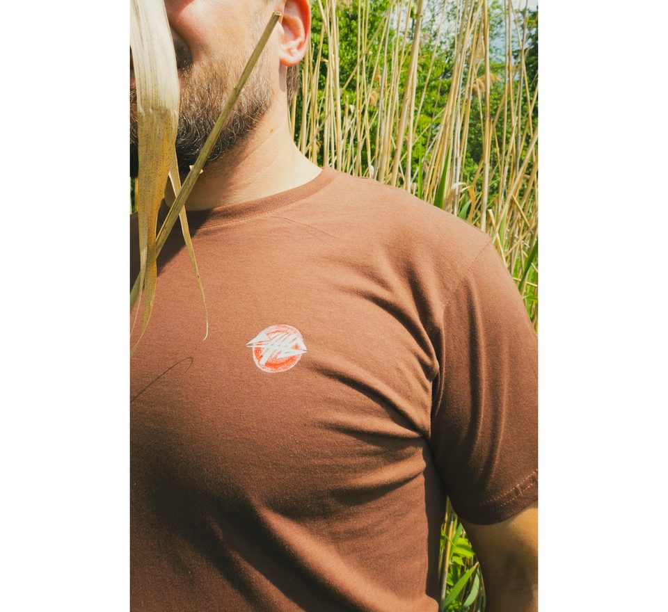 Giants fishing Tričko pánské hnědé Rak
