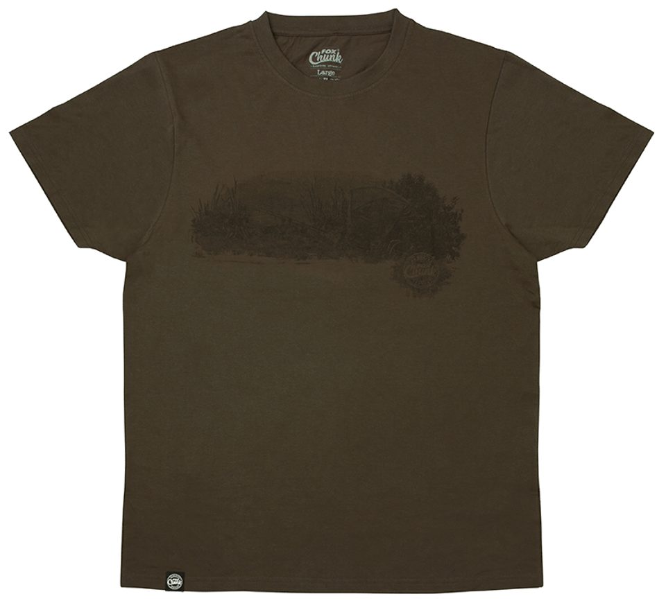 Fox Tričko Chunk Dark Khaki Scenic T-shirt