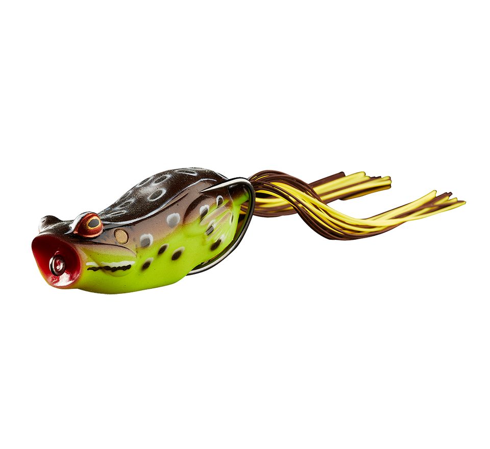 Savage Gear Imitace žáby Hop Popper Frog Floating Green Leopard