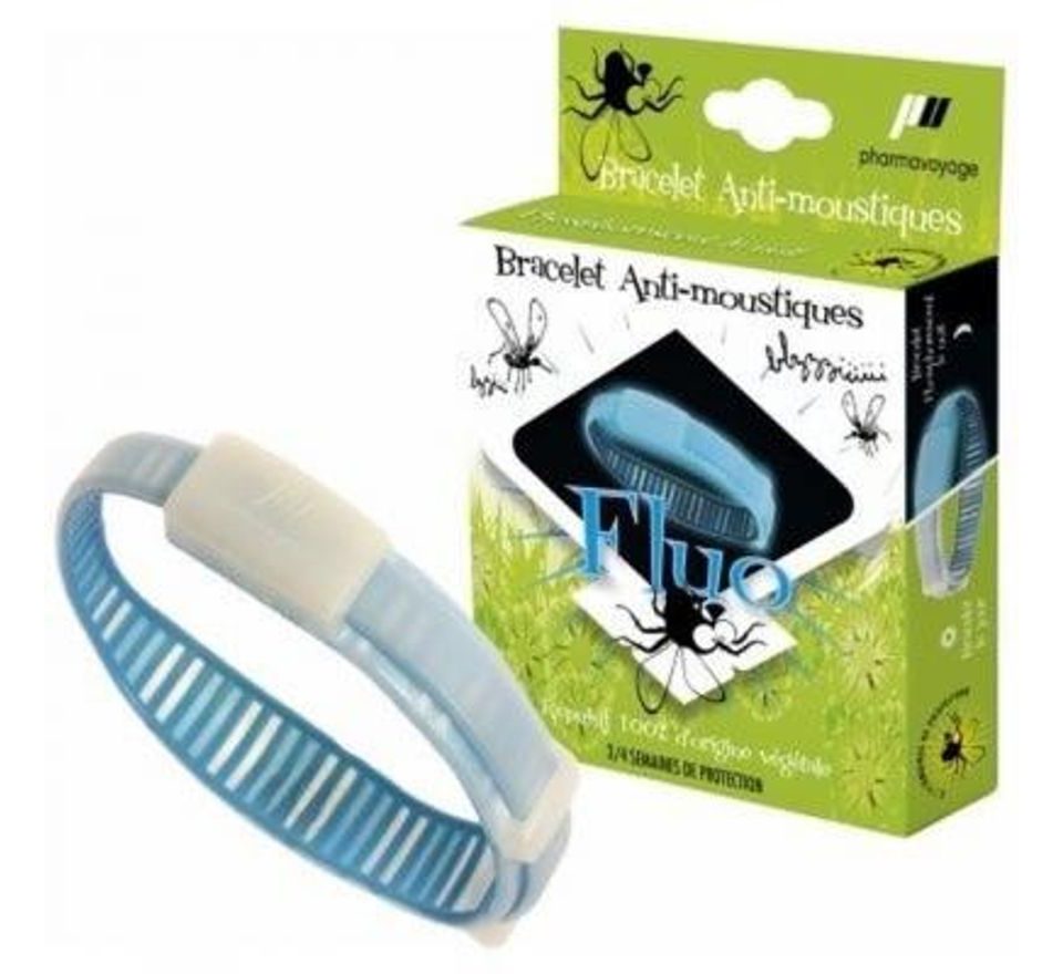PharmaVoyage Repelentní náramek FLUO modrý