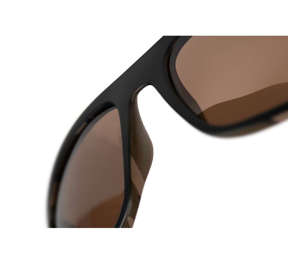 Fox Polarizační Brýle Avius Black & Camo hnědé čočky