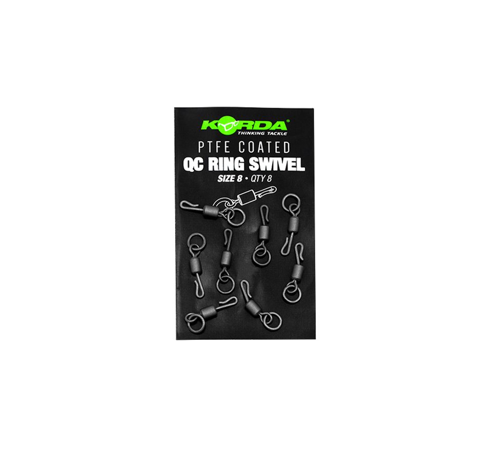 Korda Obratlík s kroužkem PTFE QC Ring Swivel 8ks